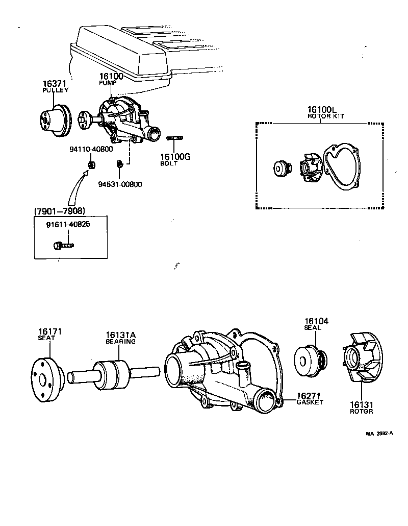 04162-34010 ROTOR KIT, WATER PUMP product image
