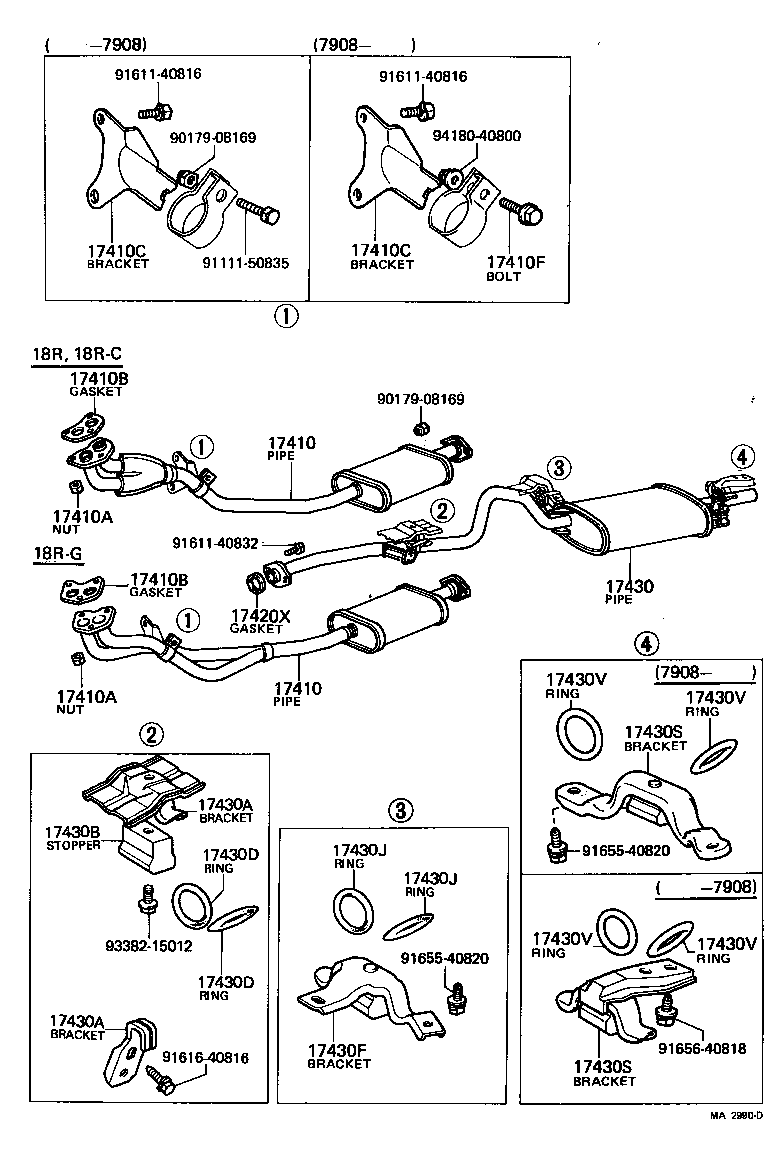 17410-34370 PIPE ASSY, EXHAUST, FRONT product image