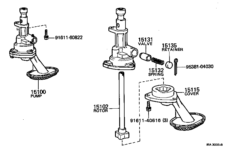 15104-19025 STRAINER SUB-ASSY, OIL product image