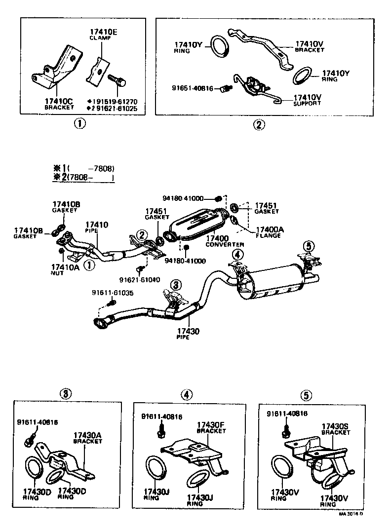 17430-26151 PIPE ASSY, EXHAUST, TAIL product image