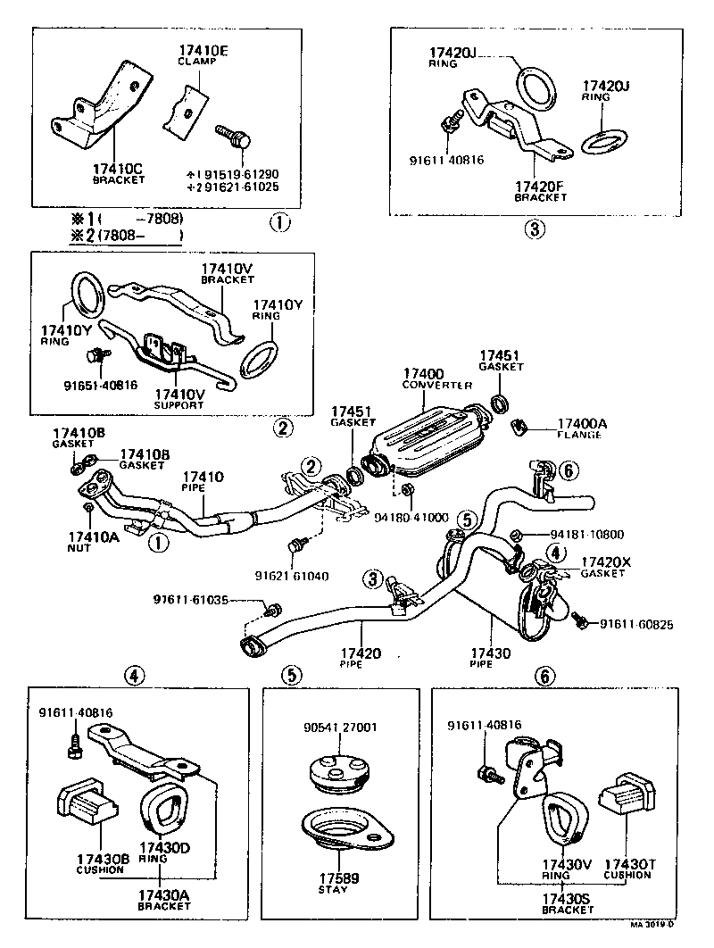17430-26151 PIPE ASSY, EXHAUST, TAIL product image