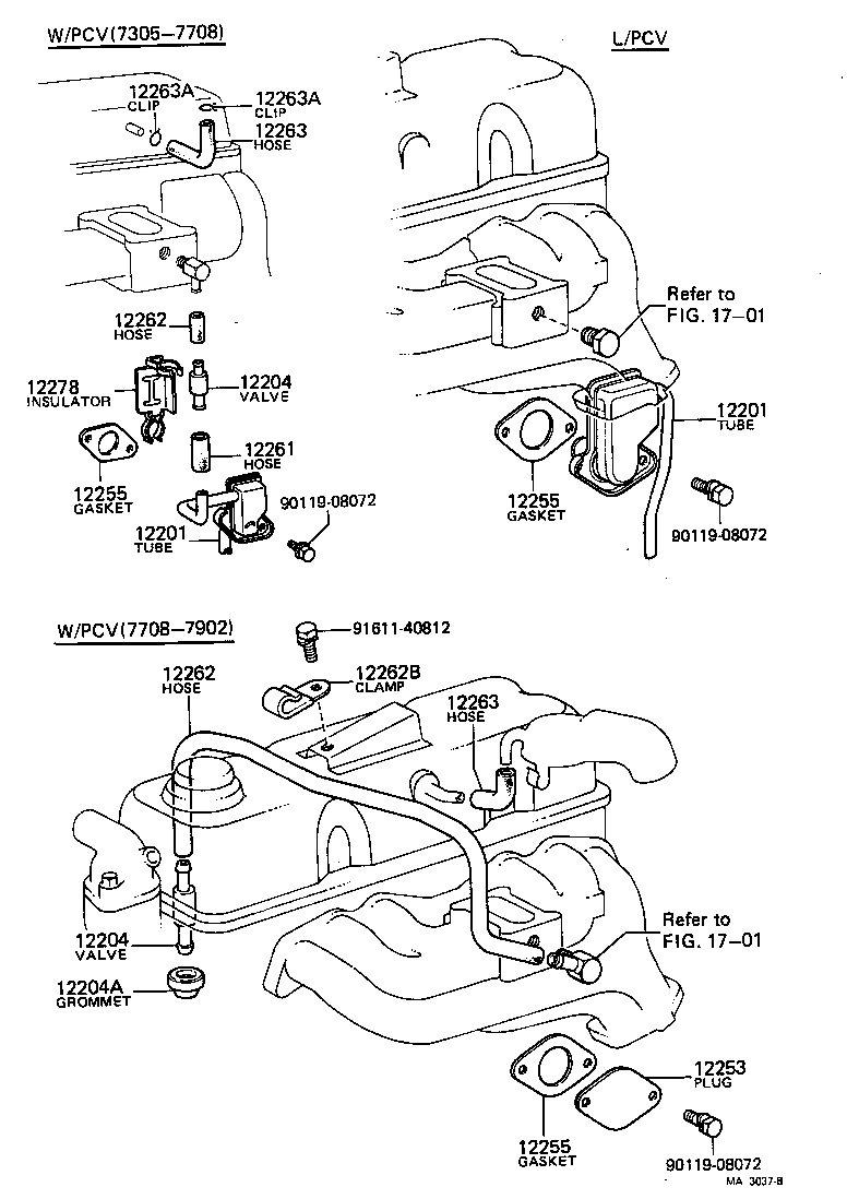 12251-48011 CLIP OR CLAMP(FOR VENTILATION HOSE) product image