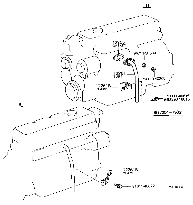 12160-60071 TUBE ASSY, OIL FILLER product image