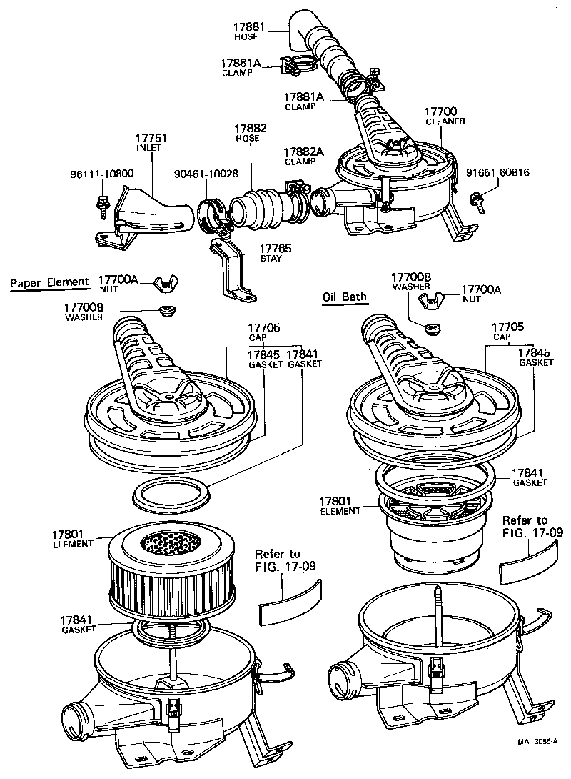 17705-47010 CAP SUB-ASSY, AIR CLEANER product image