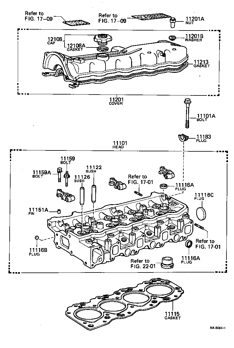 11101-39288 HEAD SUB-ASSY, CYLINDER product image