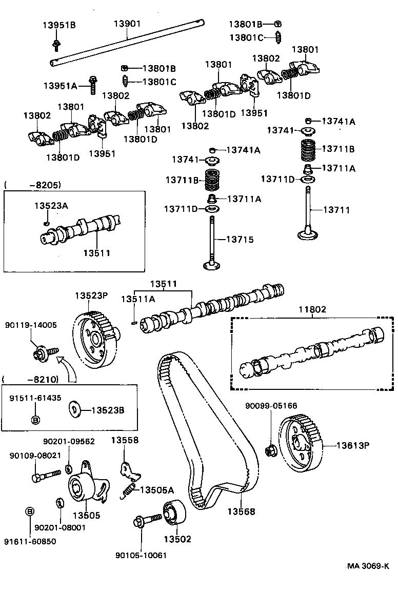 Toyota 13511-54010 CAMSHAFT