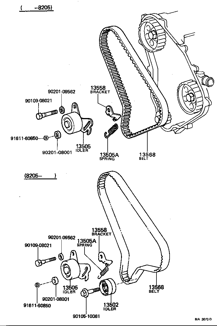 13568-54030 BELT, TIMING product image
