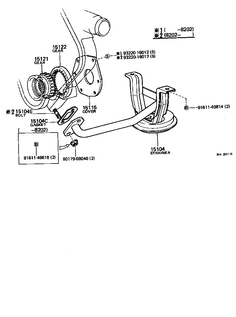 15104-54010 STRAINER SUB-ASSY, OIL product image