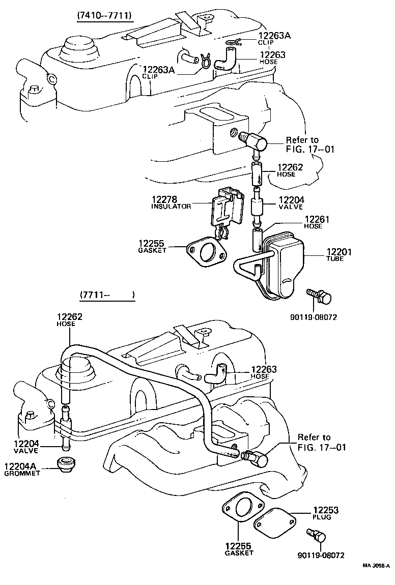 12204-44021 VALVE SUB-ASSY, VENTILATION product image