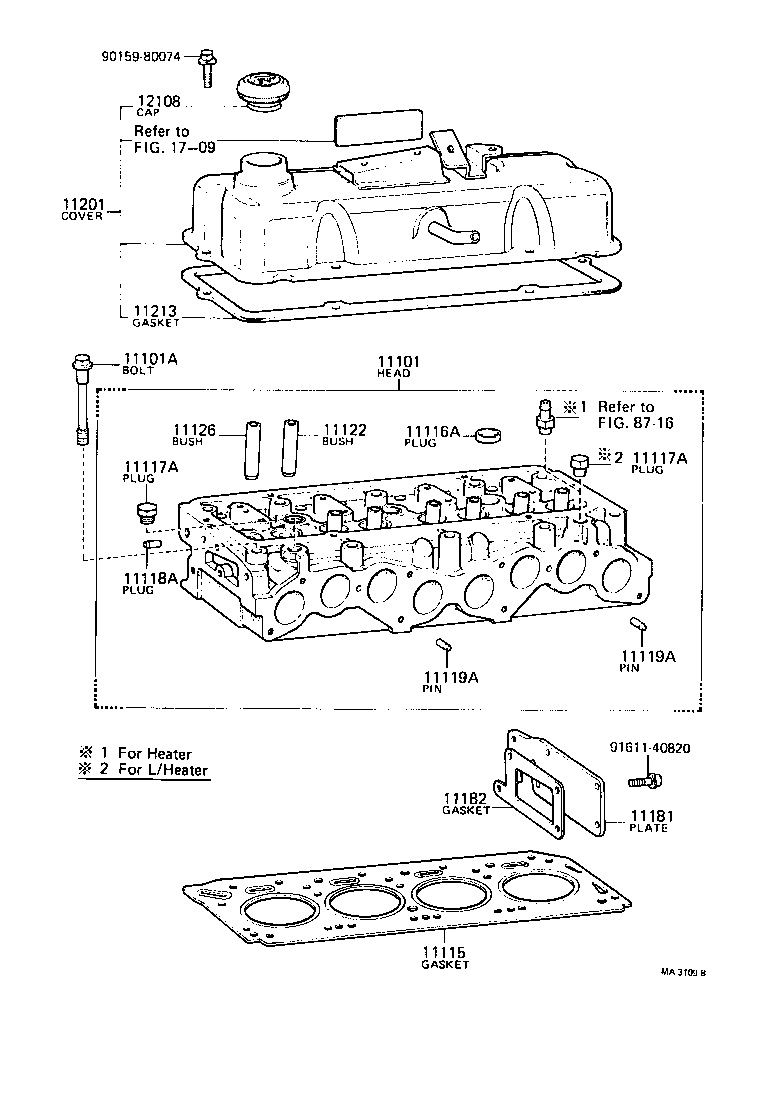 90116-08113 BOLT, STUD(FOR HEAD TO CAMSHAFT BEARING CAP) product image