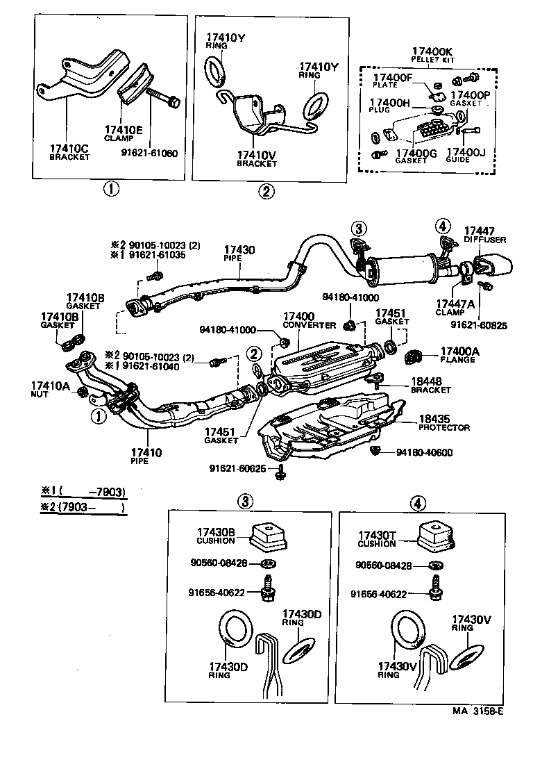 17430-13180 PIPE ASSY, EXHAUST, TAIL product image