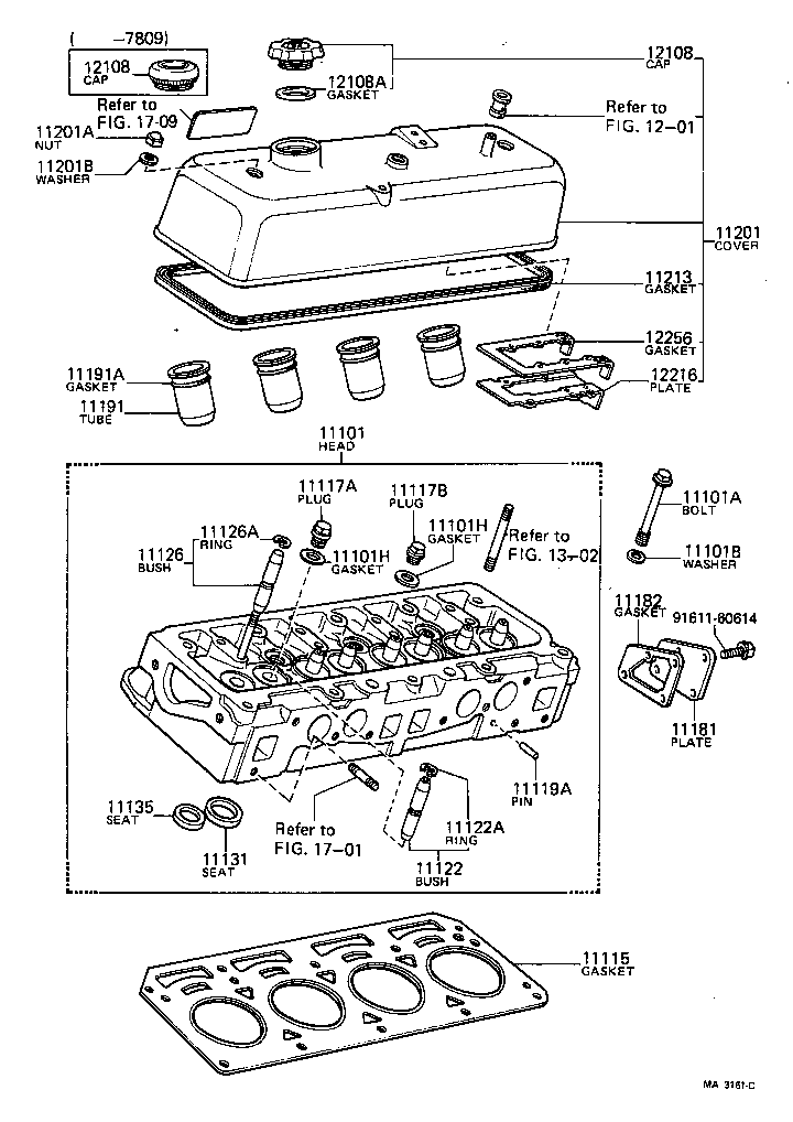 11101-29046 HEAD SUB-ASSY, CYLINDER product image