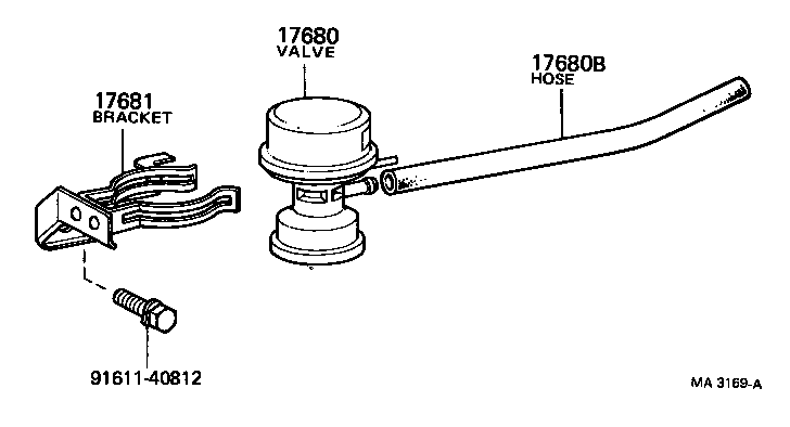 89570-35110 VALVE ASSY, VACUUM SWITCHING product image