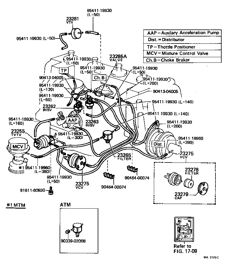89570-35110 VALVE ASSY, VACUUM SWITCHING product image