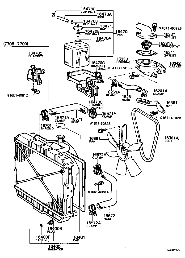 88688-36060 BAR, FAN BELT ADJUSTING product image