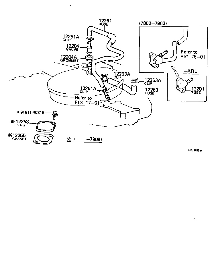 12204-44021 VALVE SUB-ASSY, VENTILATION product image