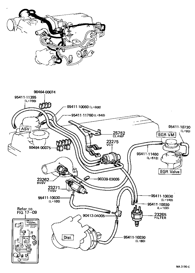 25709-38010 VALVE SUB-ASSY, HIGH ALTITUDE COMPENSATOR product image