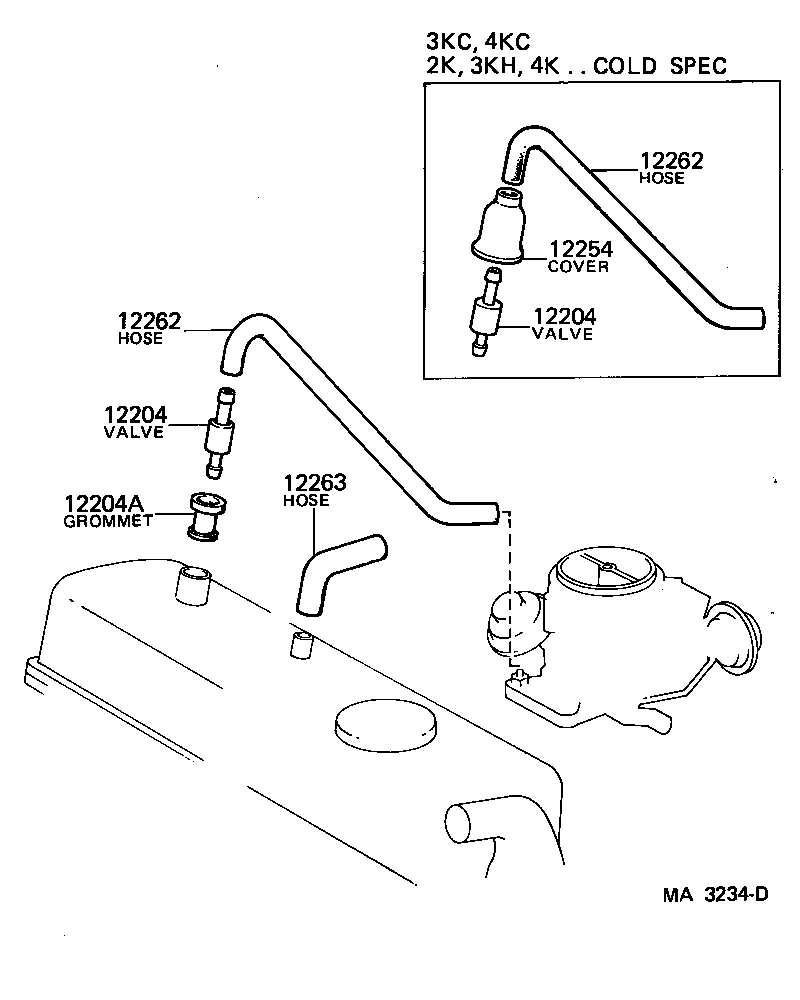 12236-24010 COVER, VENTILATION VALVE product image
