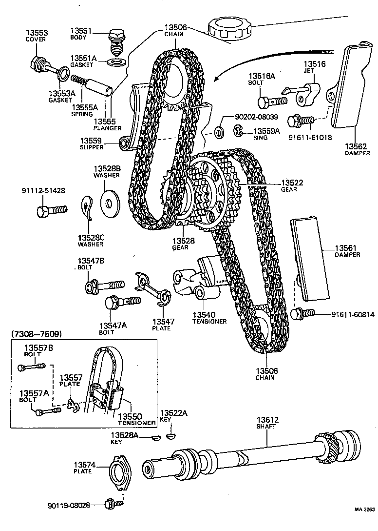 13516-34010 JET, OIL product image