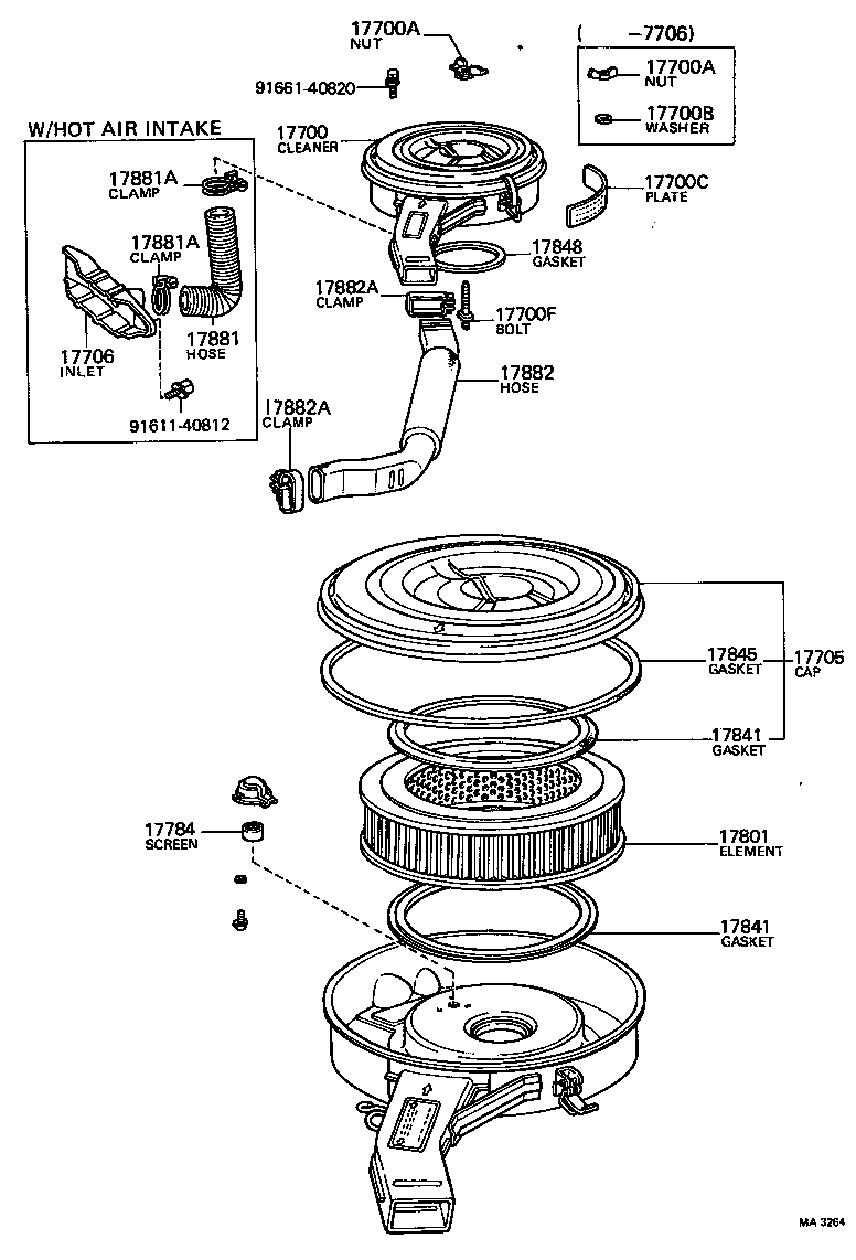 17841-21010 GASKET, FILTER ELEMENT product image