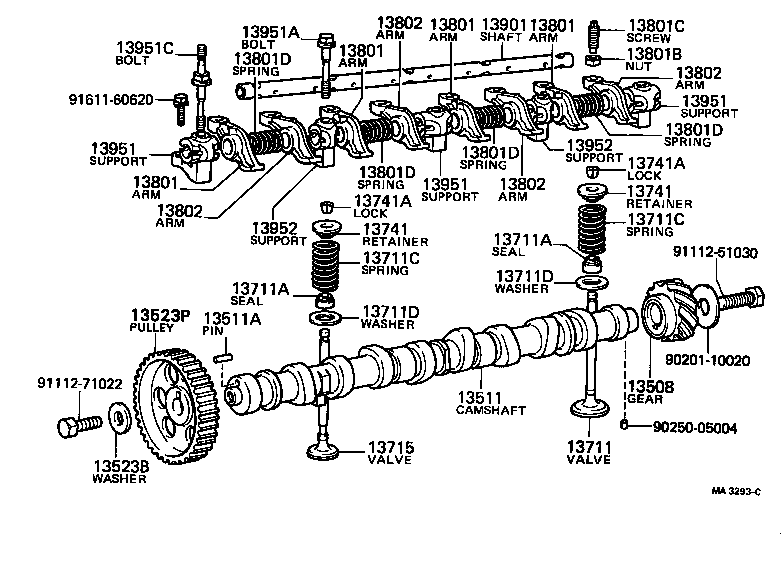 Toyota 13511-15010 CAMSHAFT