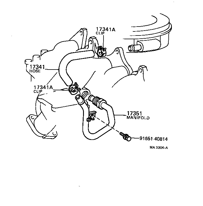 17306-15010 MANIFOLD, AIR INJECTION product image