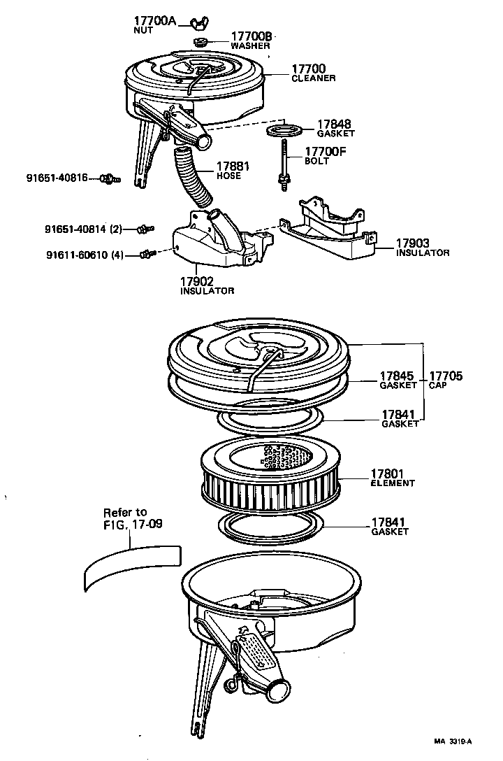 17841-24011 GASKET, FILTER ELEMENT product image