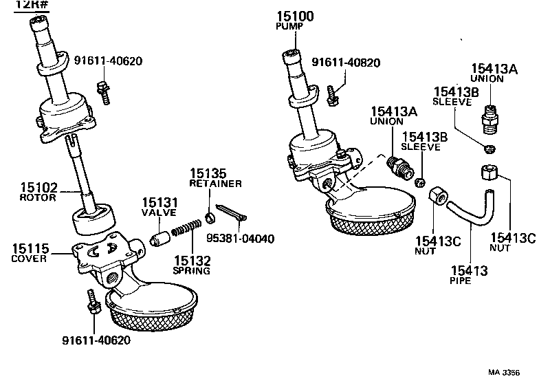 15012-44030 COVER, OIL PUMP product image