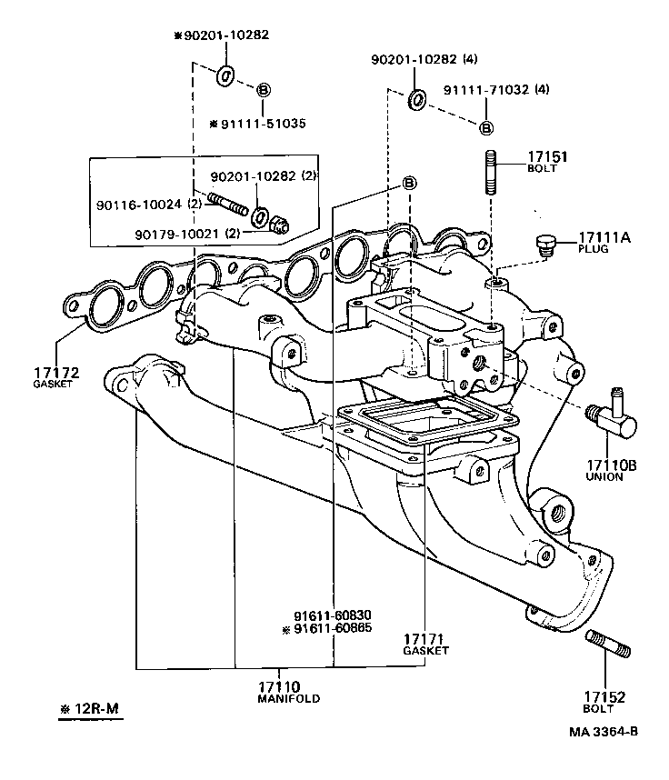 17167-54010 INSULATOR, EXHAUST MANIFOLD HEAT, NO.1 product image