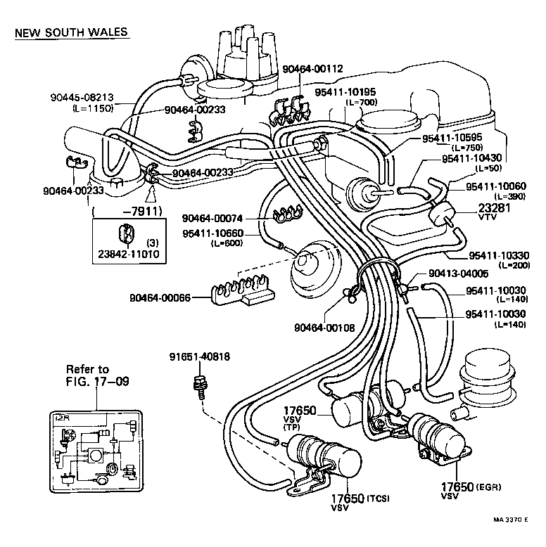 90925-05029 VALVE, BIMETAL VACUUM SWITCHING, NO.1 product image