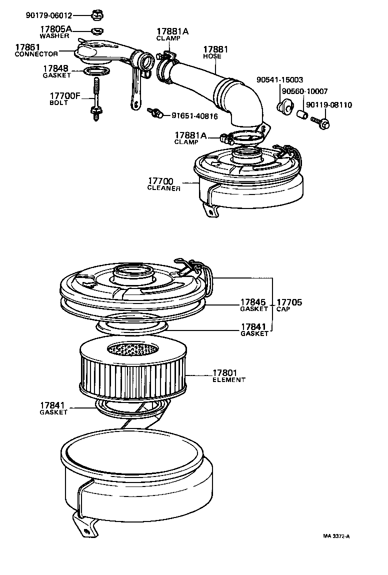 17700-13041 CLEANER ASSY, AIR product image