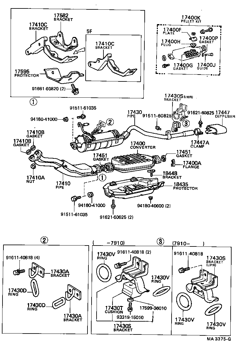 17430-27020 PIPE ASSY, EXHAUST, TAIL product image