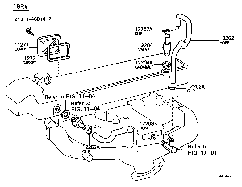 90910-05132 HOSE, VENTILATION, NO.3 product image