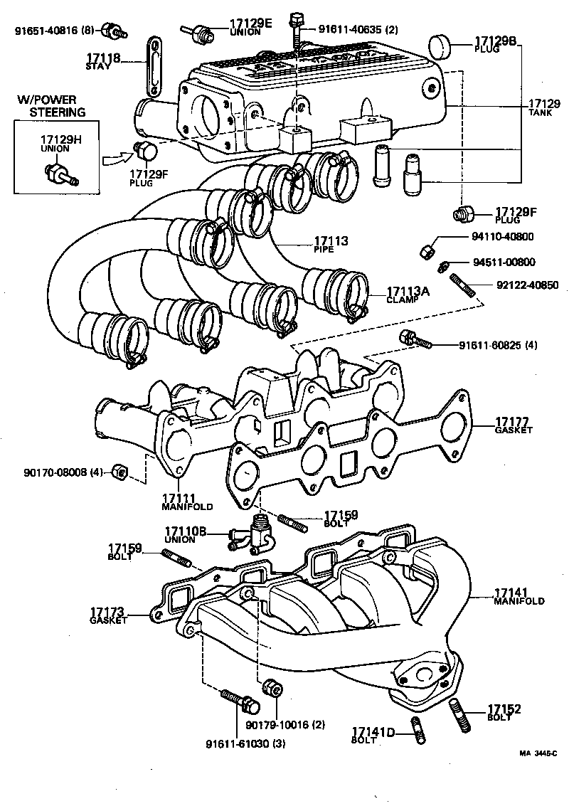17111-28010 MANIFOLD, INTAKE product image