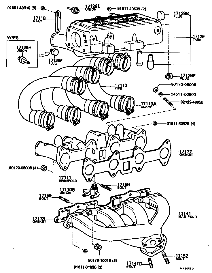 17111-72011 MANIFOLD, INTAKE product image