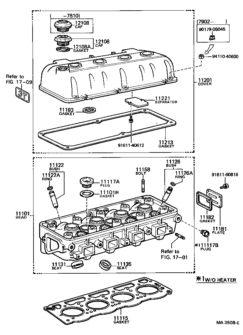 11101-39177 HEAD SUB-ASSY, CYLINDER product image