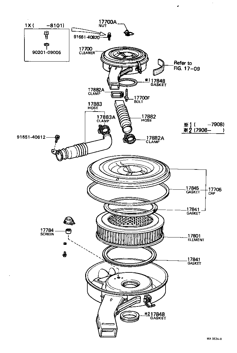 17705-31033 CAP SUB-ASSY, AIR CLEANER product image