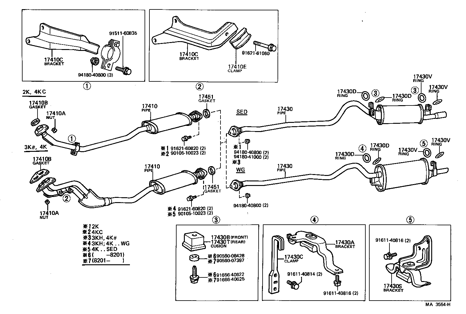 17430-12080 PIPE ASSY, EXHAUST, TAIL product image
