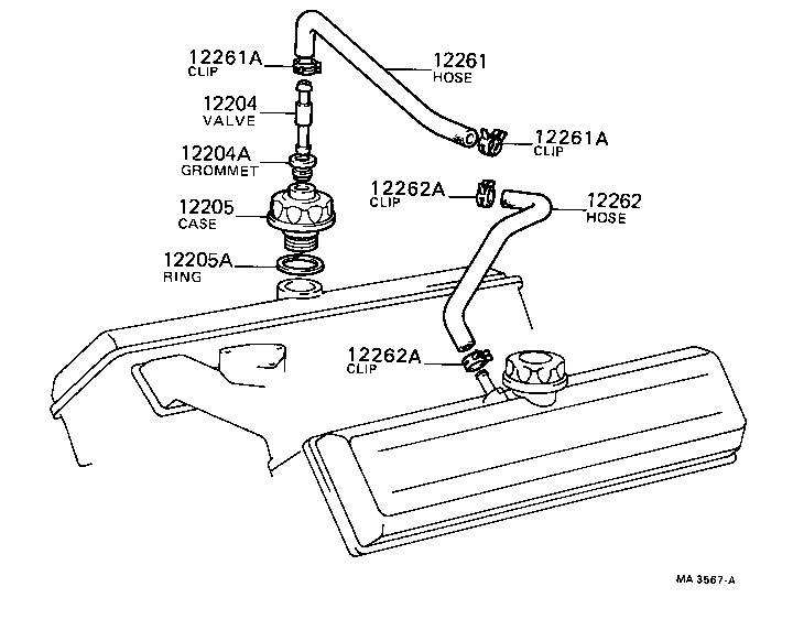 12246-51010 GROMMET(FOR VENTILATION SYSTEM) product image