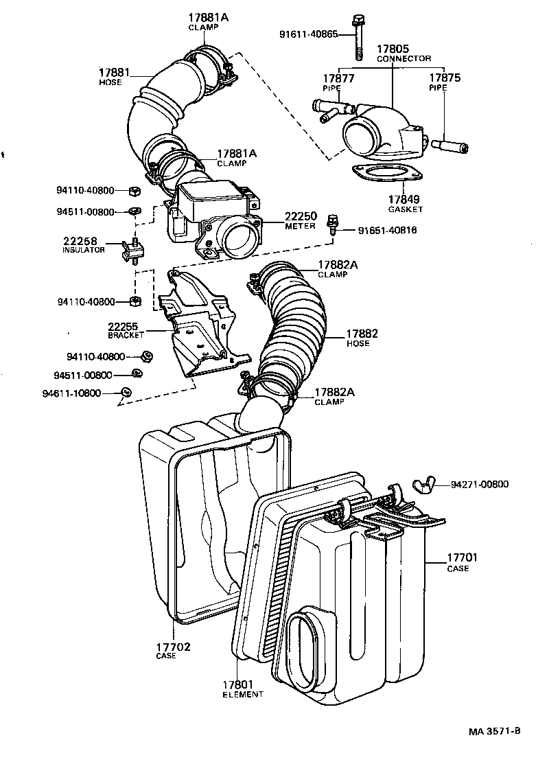 17700-52011 CLEANER ASSY, AIR product image