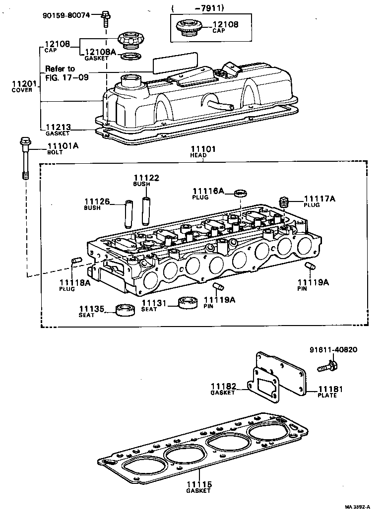 11101-49217 HEAD SUB-ASSY, CYLINDER product image