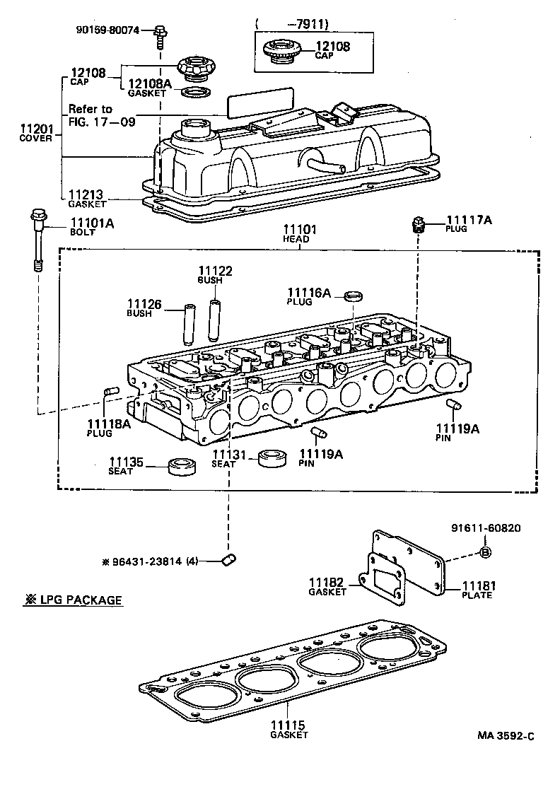 11101-49216 HEAD SUB-ASSY, CYLINDER product image