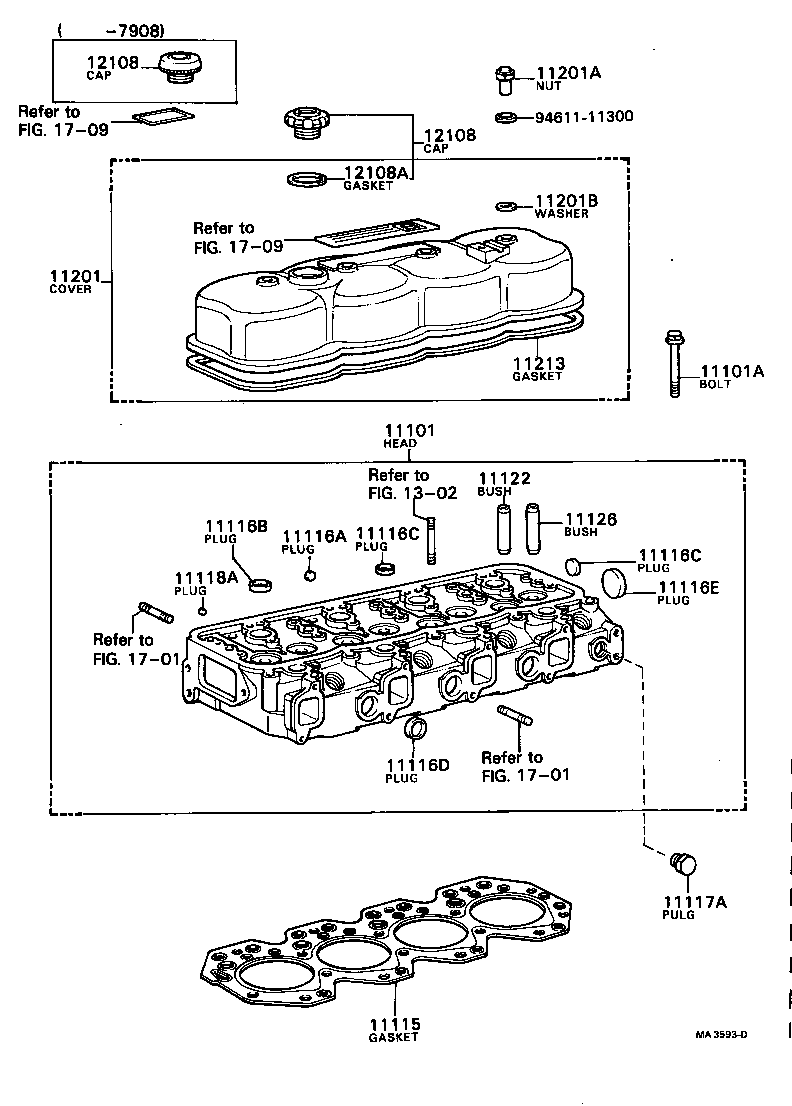 11211-59035 COVER SUB-ASSY, CYLINDER HEAD product image
