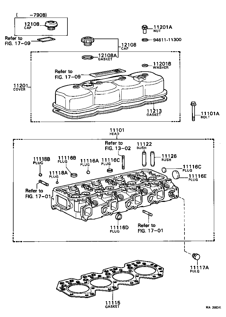 11201-60210 COVER SUB-ASSY, CYLINDER HEAD product image