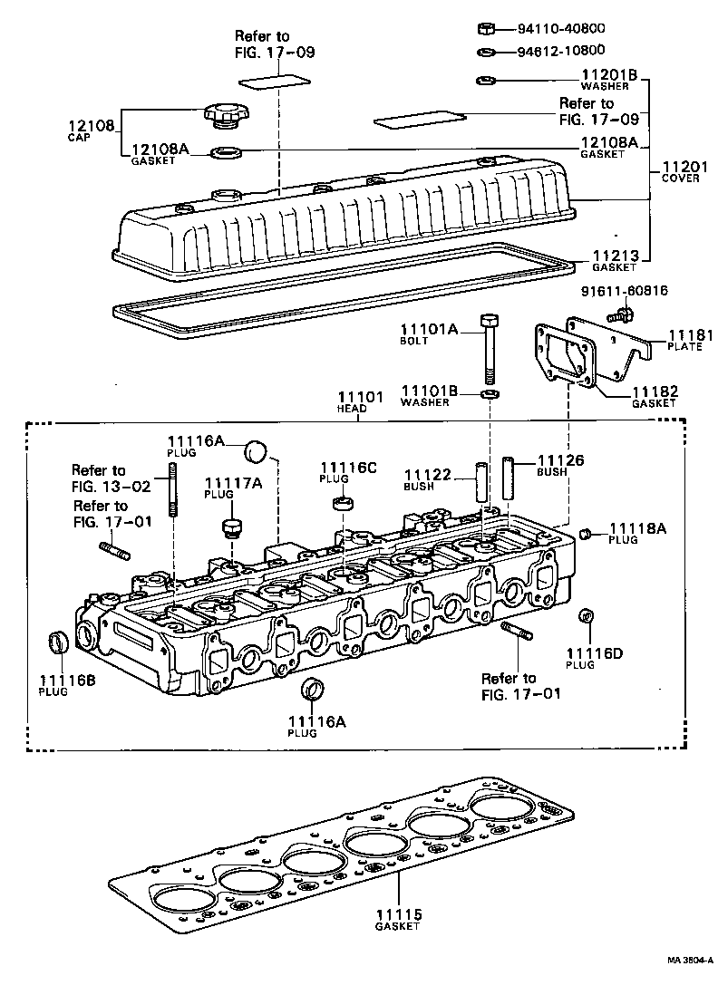 11101-49216 HEAD SUB-ASSY, CYLINDER product image