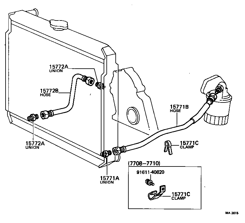 90463-08124 CLAMP(FOR OIL PIPE) product image