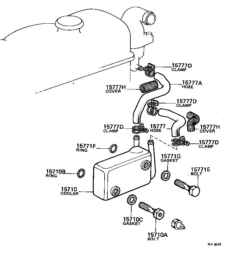 90463-08124 CLAMP(FOR OIL PIPE) product image