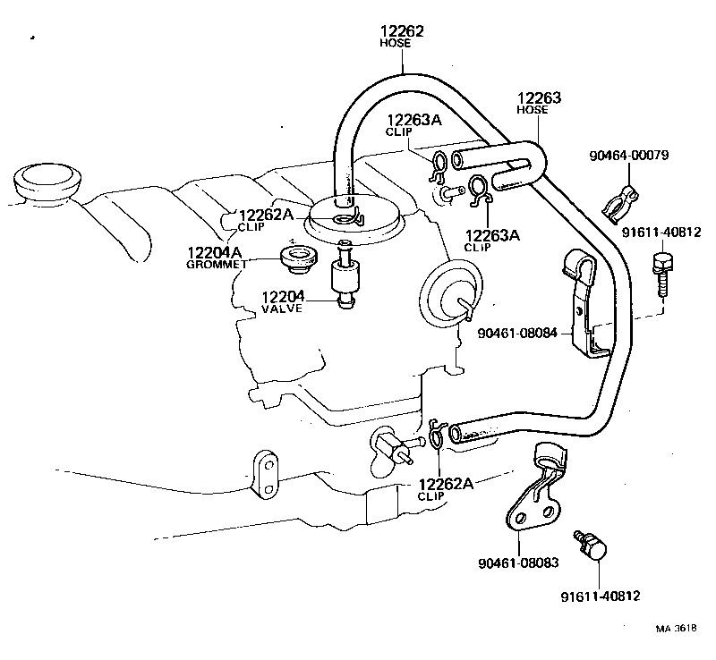 12160-60071 TUBE ASSY, OIL FILLER product image