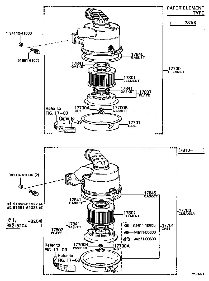 17700-56280 CLEANER ASSY, AIR product image