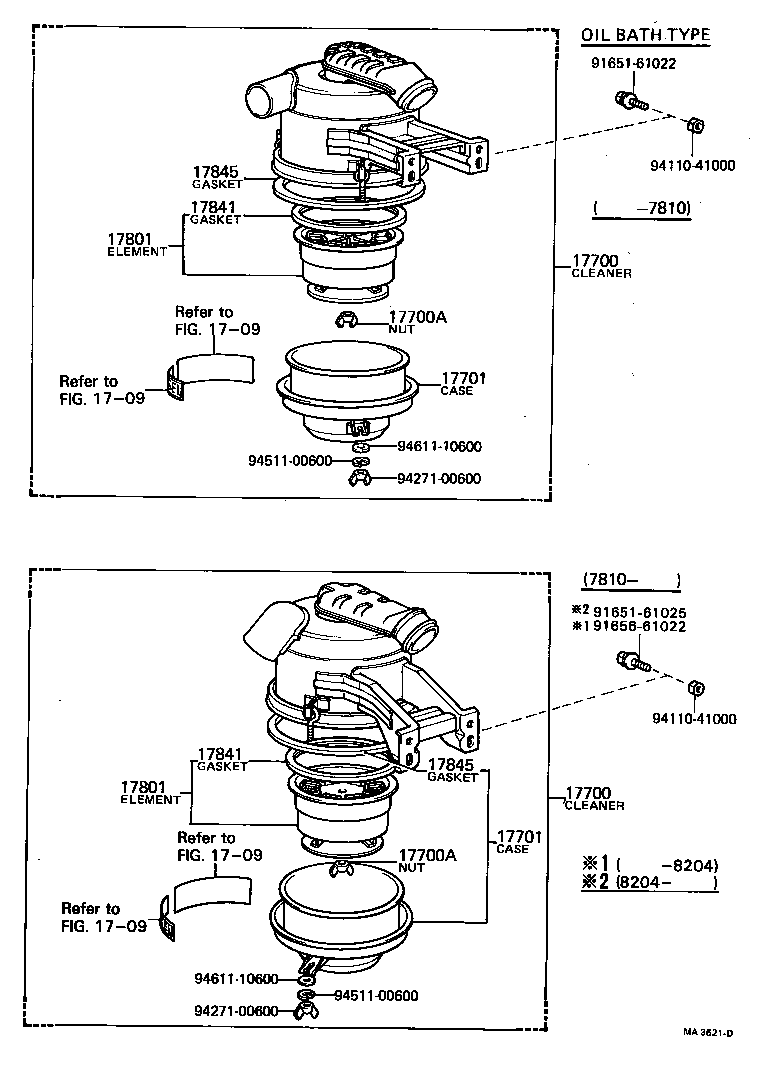 17700-56280 CLEANER ASSY, AIR product image